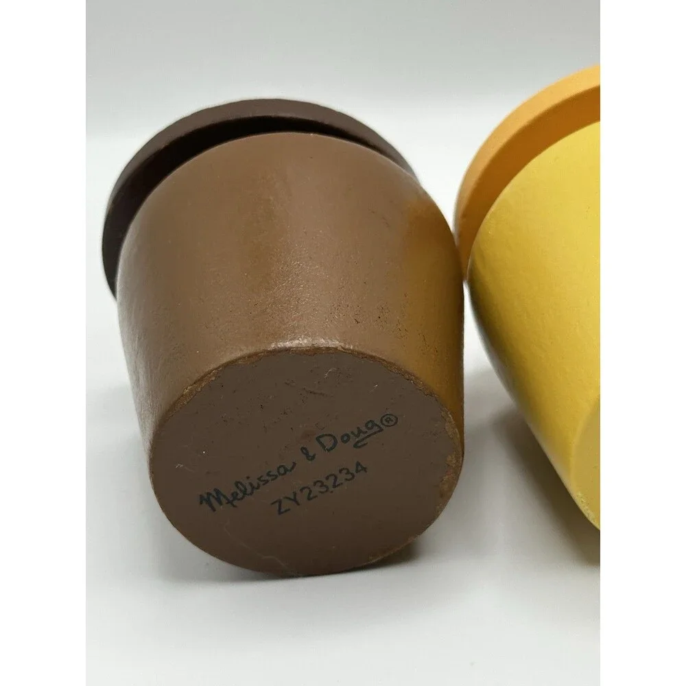 Melissa & Doug Wooden Cookie Jars Set of 3 Pretend Play Food Toy ZY23234